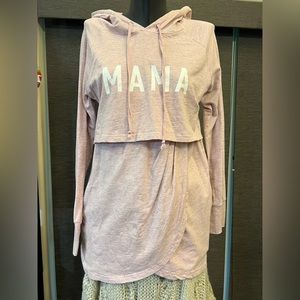 Latched Mama nursing hoodie sz L